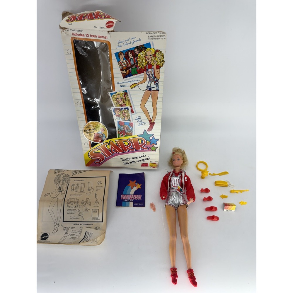 Mattel Starr Doll Vintage Multicolor Plastic Fashion Articulated Teen